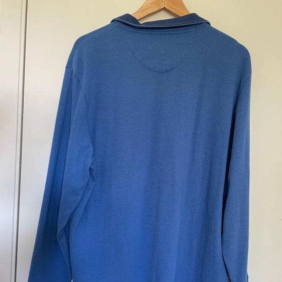 ✿ CHAPS Blue Quarter Zip XL - Picture 2 of 3